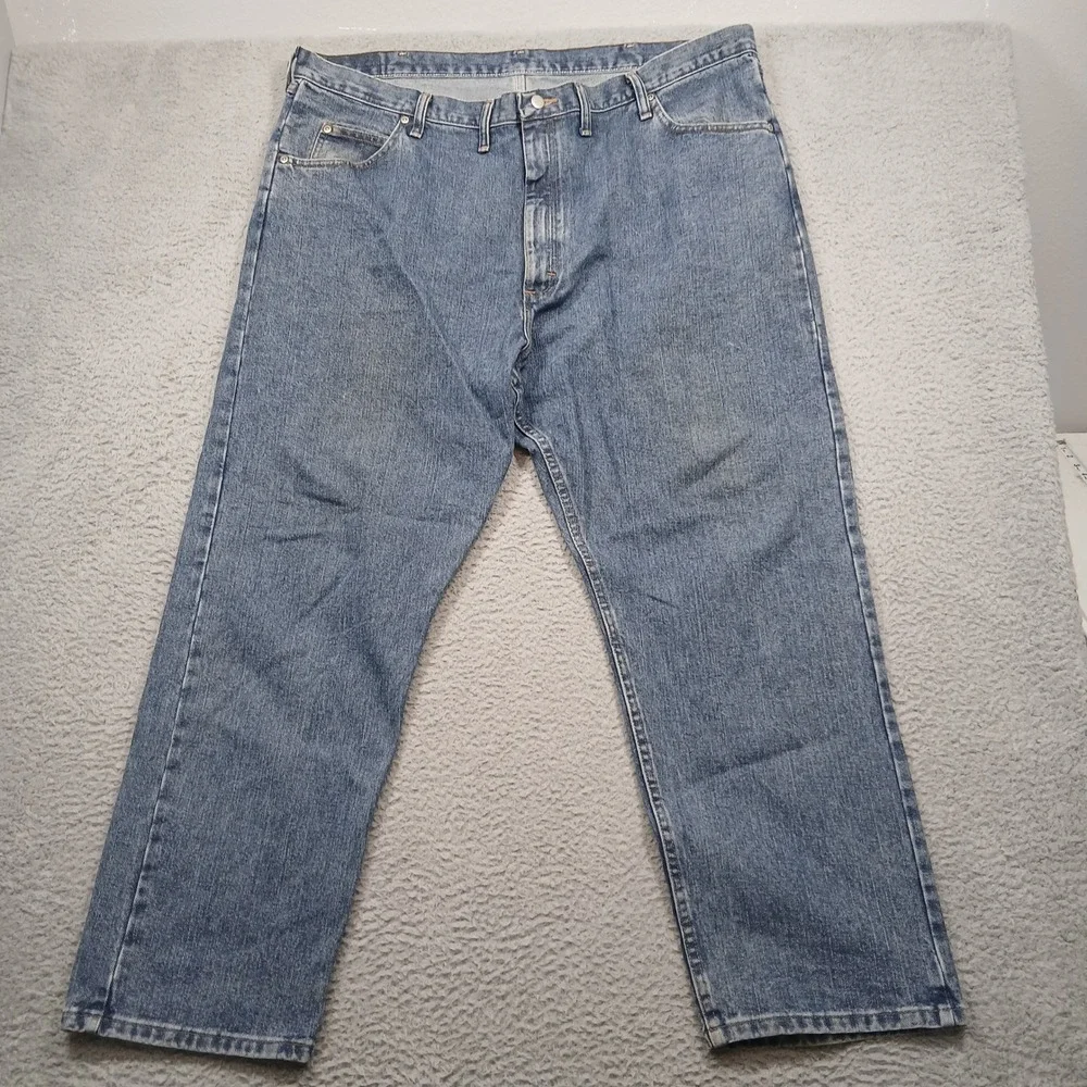 Wrangler Relaxed Fit‎ Blue Jeans Men's 44x30 Made in Nicaragua USA Fabric
